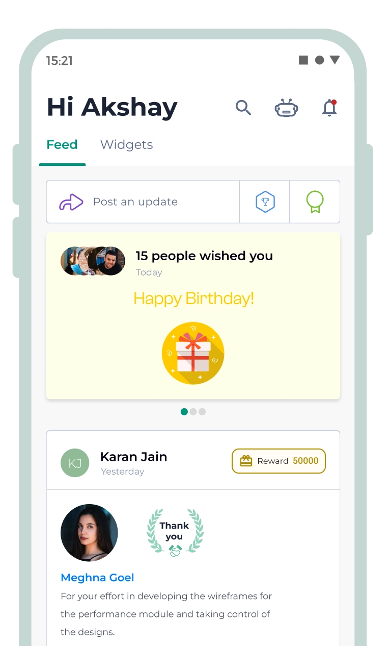 mobile first hrone